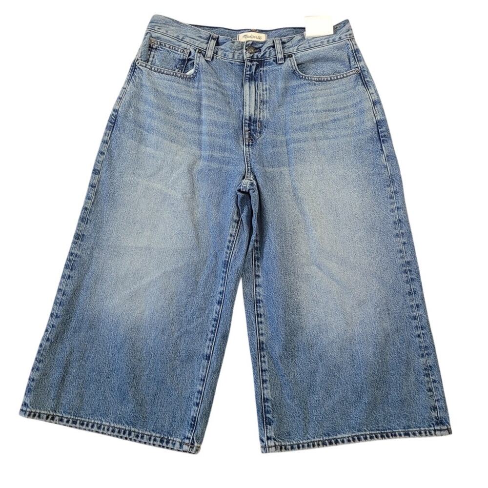 NWT Madewell Denim Culottes 28 Wide Leg Jeans Modern Minimalist Trend
